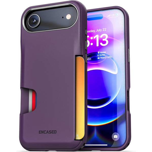 ENCASED Apple iPhone Air Cache Czdan Klf-Purple