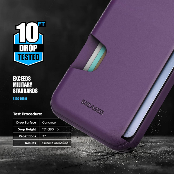 ENCASED Apple iPhone 17 Cache Czdan Klf-Purple