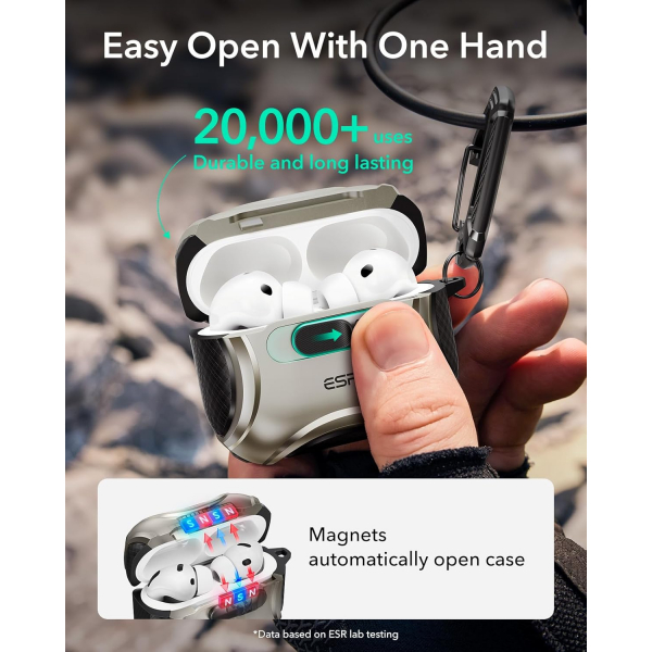 ESR Apple AirPods Pro 3 Cyber Klf-Titanium