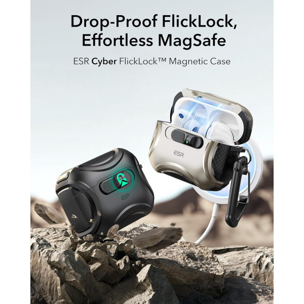 ESR Apple AirPods Pro 3 Cyber Klf-Titanium