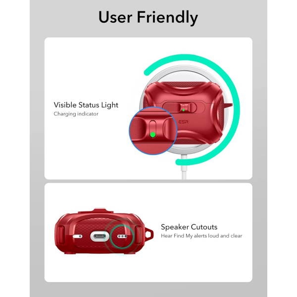 ESR Apple AirPods Pro 3 Cyber Klf-Red