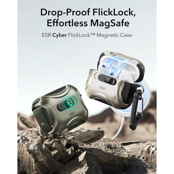 ESR Apple AirPods Pro 3 Cyber Klf-Army Green