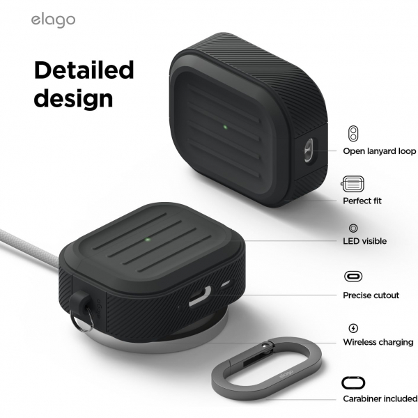 elago Apple AirPods Pro 3 Armor Klf-Black