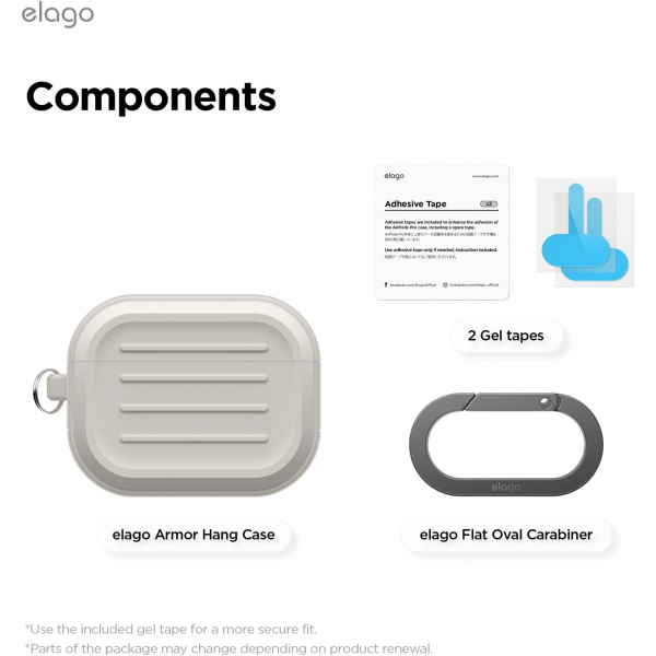 elago Apple AirPods Pro 3 Armor Klf-Stone
