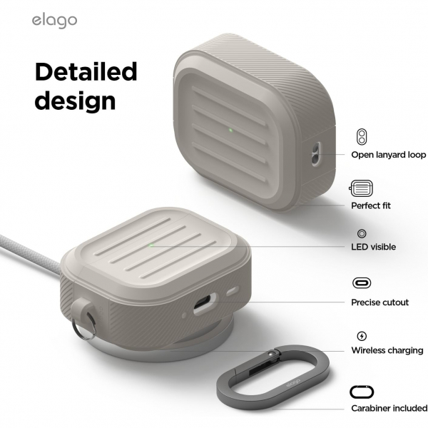 elago Apple AirPods Pro 3 Armor Klf-Stone