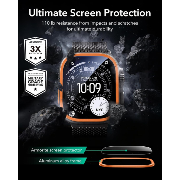 ESR Apple Watch Ultra 3 49mm Bumper Klf-Orange 