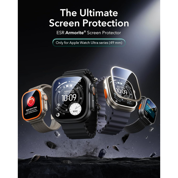 ESR Apple Watch Ultra 3 49mm Bumper Klf-Titanium Orange