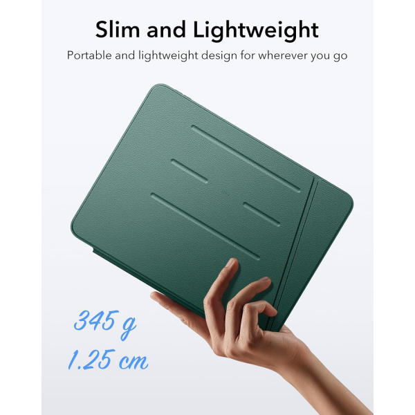 ESR Apple iPad Air M2/M3 Flip Manyetik Klf (11 in)-Green