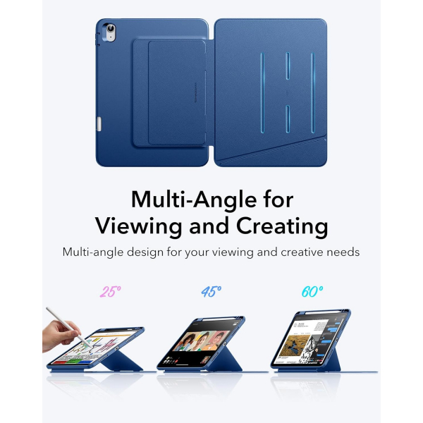 ESR Apple iPad Air M2/M3 Flip Manyetik Klf (11 in)-Blue