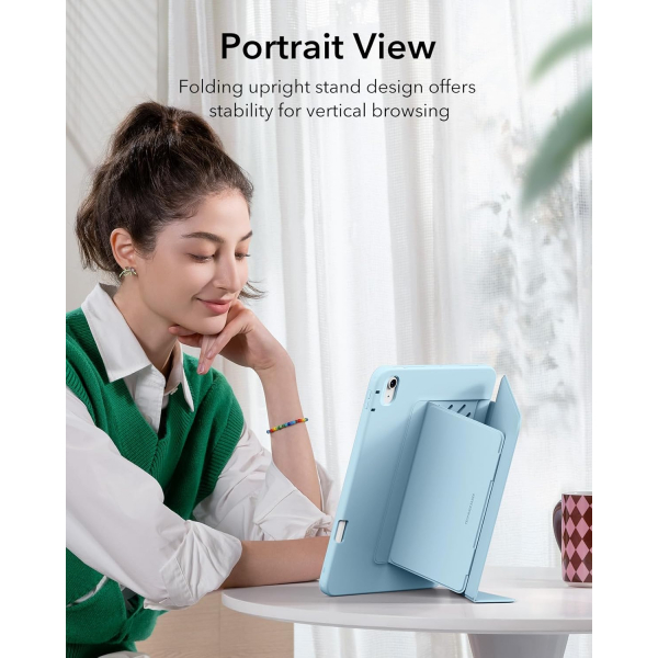 ESR Apple iPad Air M2/M3 Flip Manyetik Klf (11 in)-Sky Blue