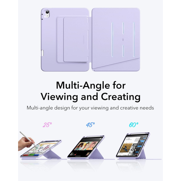 ESR Apple iPad Air M2/M3 Flip Manyetik Klf (11 in)-Purple