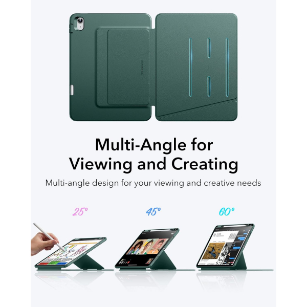 ESR Apple iPad Air M2/M3 Flip Klf (13 in)-Green
