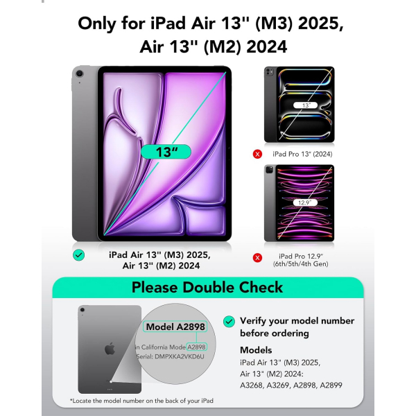 ESR Apple iPad Air M2/M3 Flip Klf (13 in)-Green