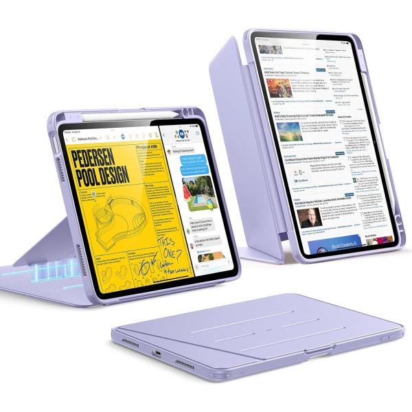 ESR Apple iPad Air M4/M3/M2 Flip Manyetik K�l�f(11 in�)-Purple