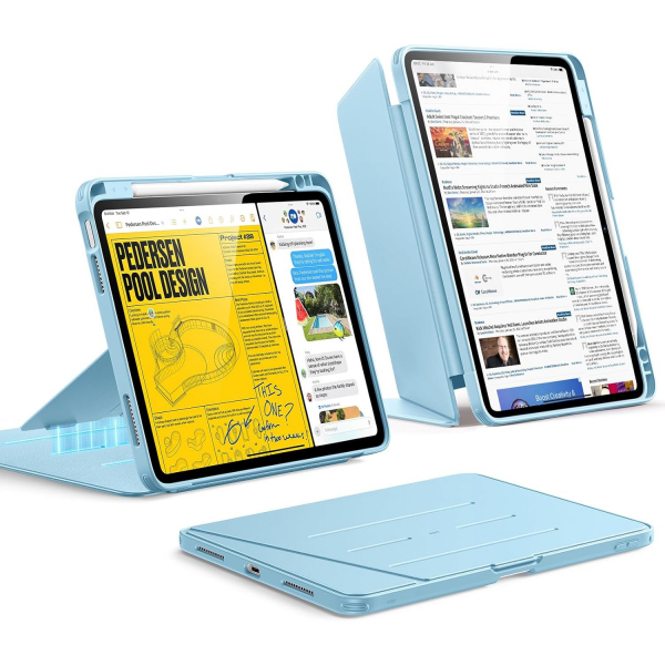 ESR Apple iPad Air M4/M3/M2 Flip Manyetik K�l�f(11 in�)-Sky Blue