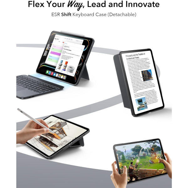 ESR Apple iPad Pro M4 Klavyeli Klf (13 in)