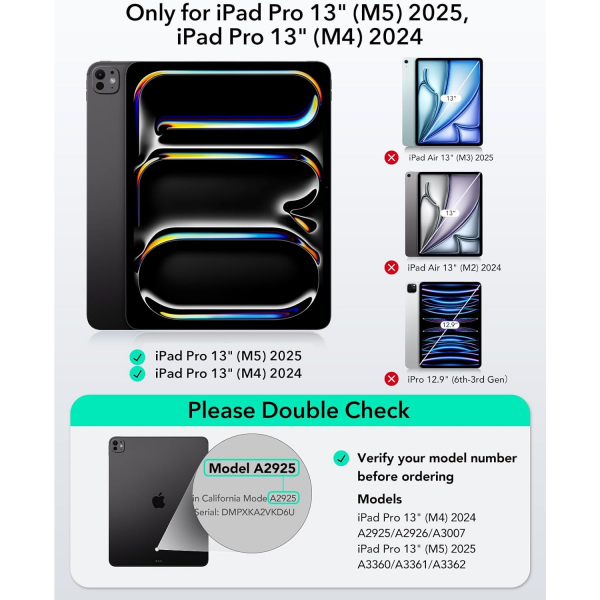 ESR Apple iPad Pro M4 Klavyeli K�l�f (13 in�)