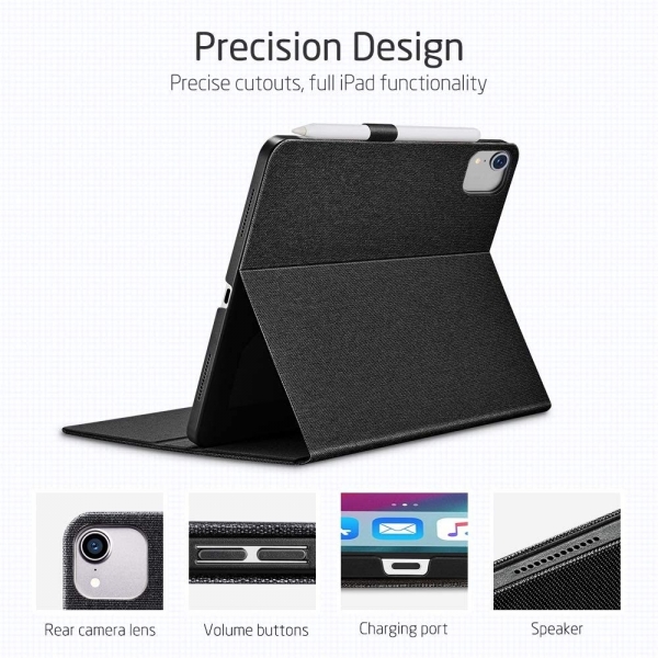 ESR Apple iPad Pro Urban Standl Klf (12.9 in) (2020)-Charcoal