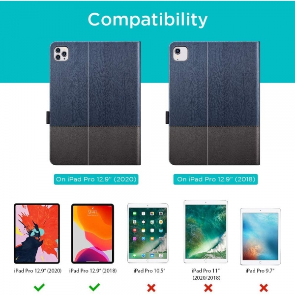 ESR Apple iPad Pro Urban Standl Klf (12.9 in) (2020)-Kinght