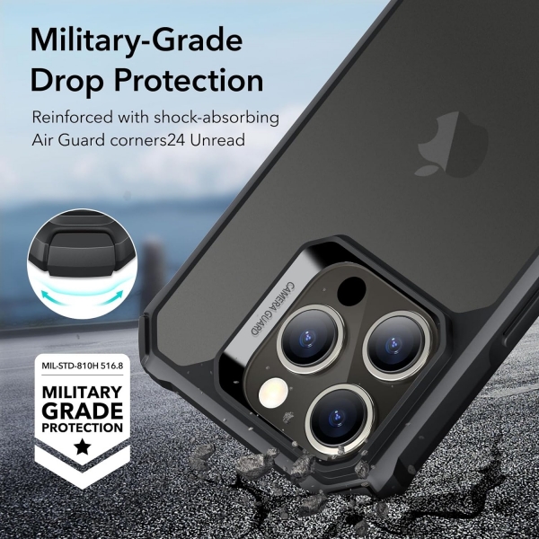 ESR Apple iPhone 15 Pro Armor Klf(MIL-STD-810G)-Frosted Black