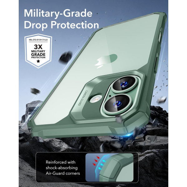 ESR Apple iPhone 16 Armor Klf -Clear Green