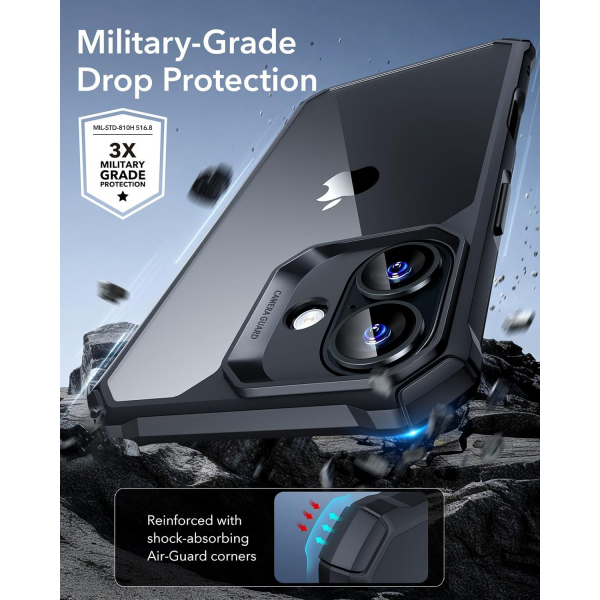 ESR Apple iPhone 16 Armor Klf -Clear Black