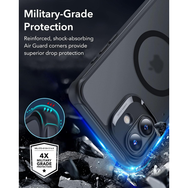 ESR Apple iPhone 16 Plus Armor Tam Korumal Klf-Frosted Black