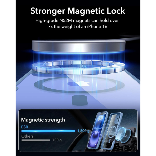 ESR Apple iPhone 16 Armor Tam Korumal Klf-Armor Blue Clear