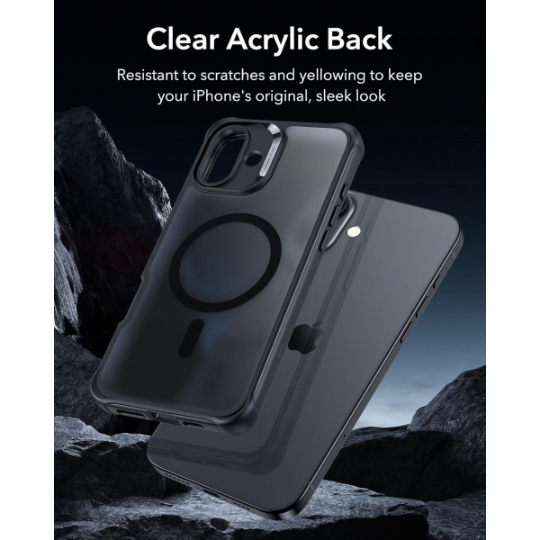 ESR Apple iPhone 16 Armor Tam Korumal Klf-Armor Frosted Black 