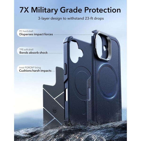 ESR Apple iPhone 17 Cyber Klf -Navy Blue