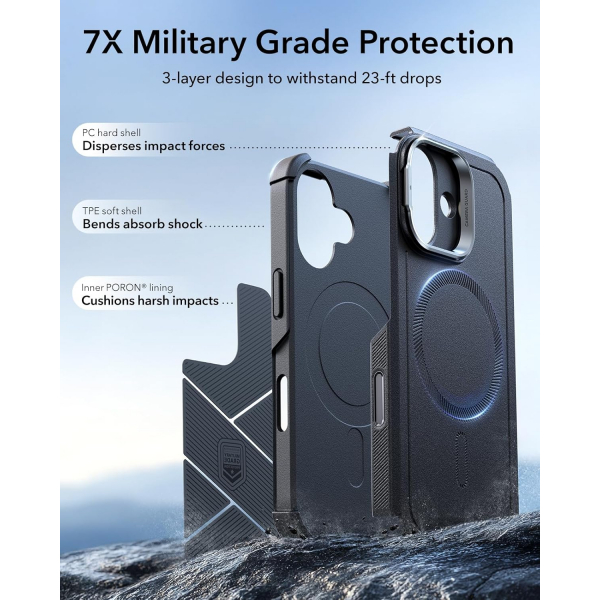 ESR Apple iPhone 17 Cyber Klf -Black