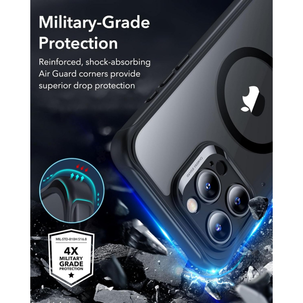 ESR Apple iPhone 16 Pro Armor Tam Korumal Klf-Clear Black