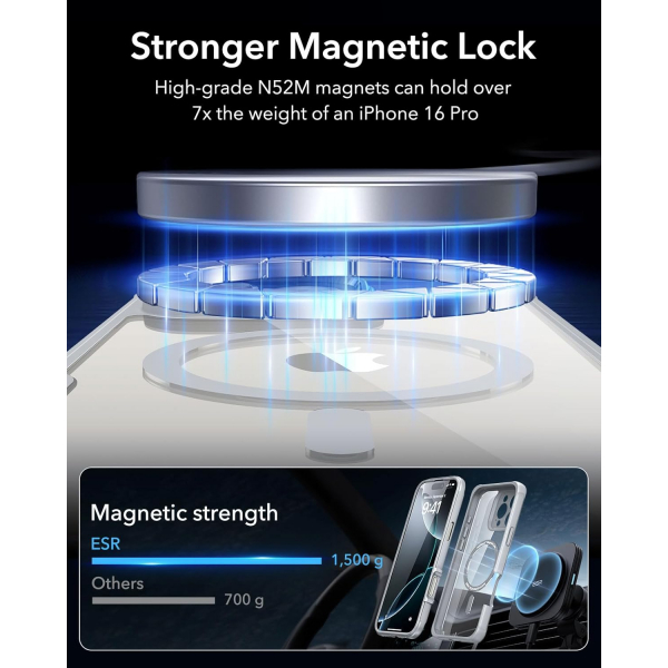 ESR Apple iPhone 16 Pro Armor Tam Korumal Klf-Clear Grey