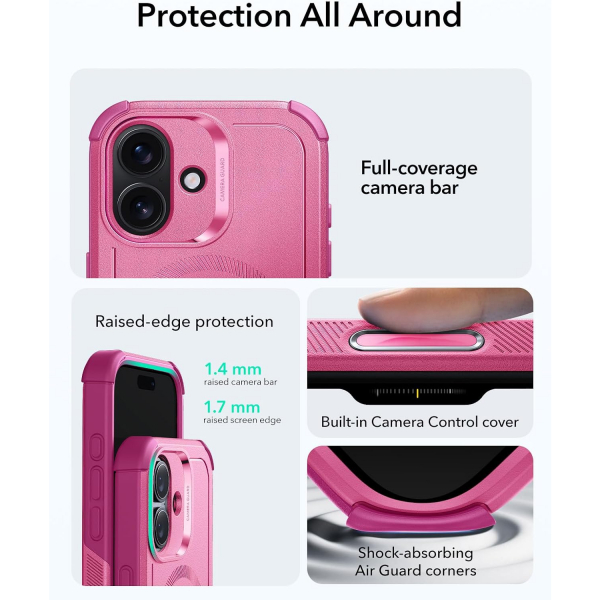 ESR Apple iPhone 17 Cyber MagSafe Klf -Cyber Pink 