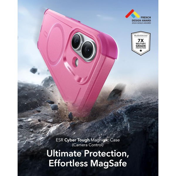 ESR Apple iPhone 17 Cyber MagSafe Klf -Cyber Pink 