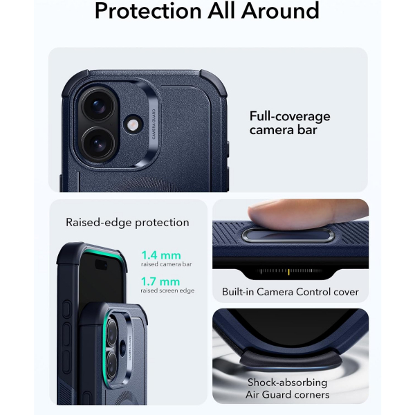 ESR Apple iPhone 17 Cyber MagSafe Klf -Cyber Navy Blue