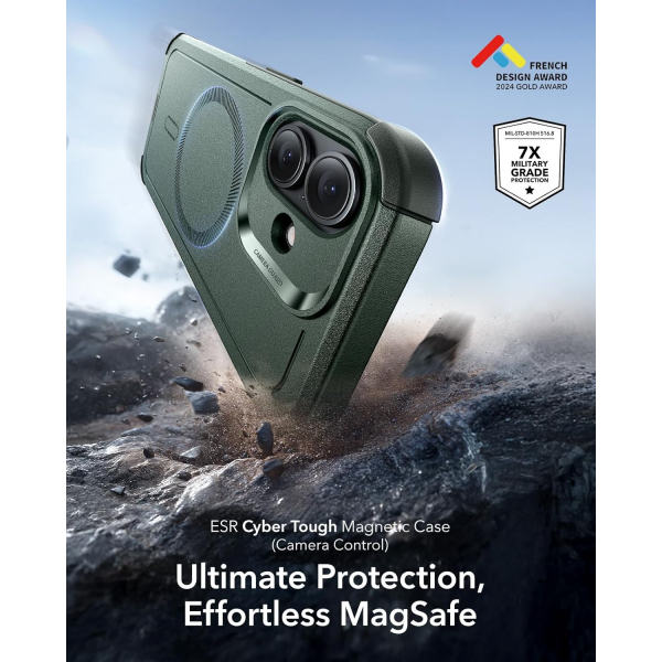 ESR Apple iPhone 17 Cyber MagSafe Klf -Cyber Green