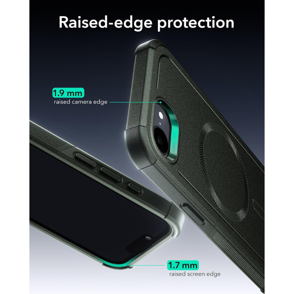 ESR Apple iPhone 16e Cyber MagSafe K�l�f -Green