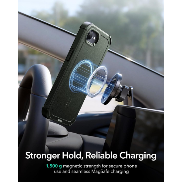 ESR Apple iPhone 16e Cyber MagSafe K�l�f -Green