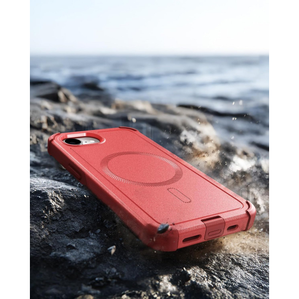 ESR Apple iPhone 16e Cyber MagSafe K�l�f -Red