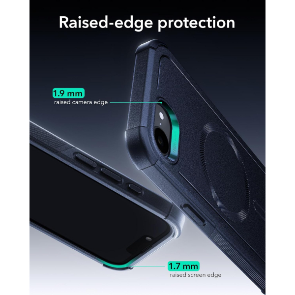 ESR Apple iPhone 16e Cyber MagSafe K�l�f -Navy Blue