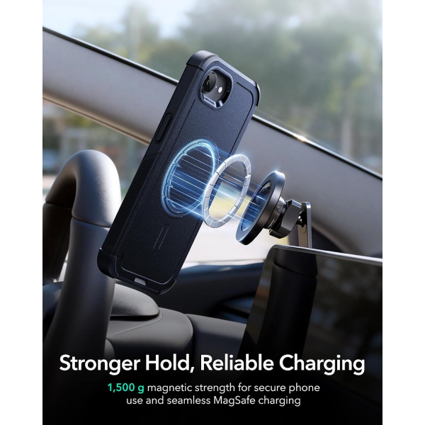 ESR Apple iPhone 16e Cyber MagSafe K�l�f -Navy Blue