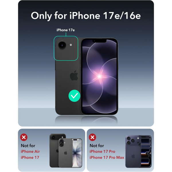 ESR Apple iPhone 16e Cyber MagSafe K�l�f -Black