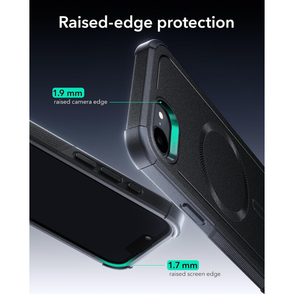 ESR Apple iPhone 16e Cyber MagSafe K�l�f -Black