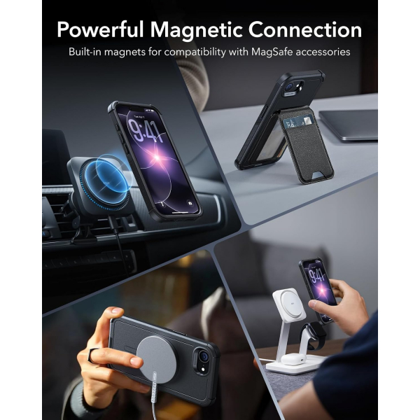 ESR Apple iPhone 16e Cyber MagSafe K�l�f -Black