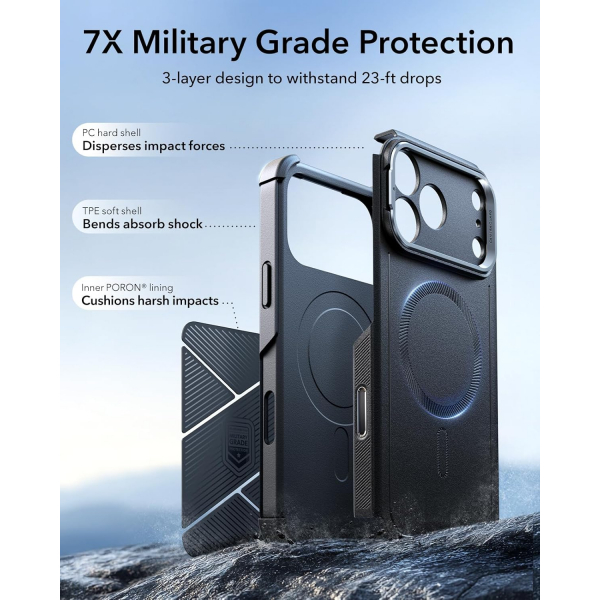 ESR Apple iPhone 17 Pro Cyber Klf -Black