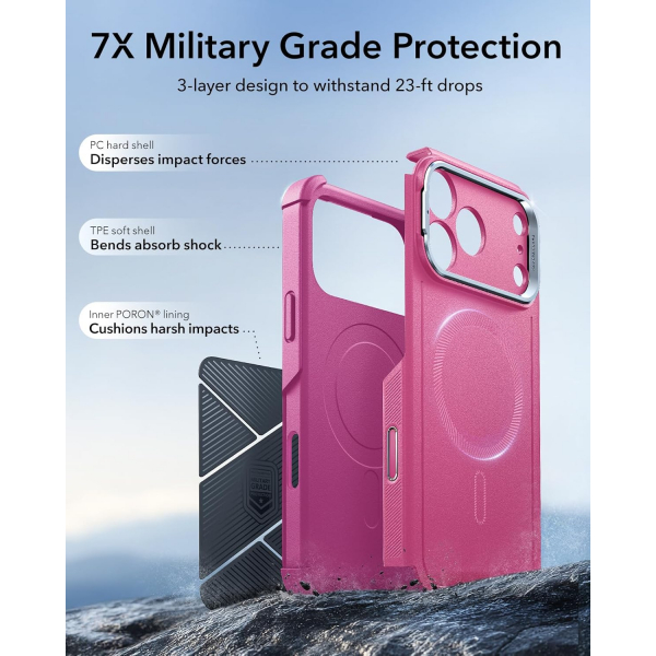 ESR Apple iPhone 17 Pro Cyber Klf -Pink