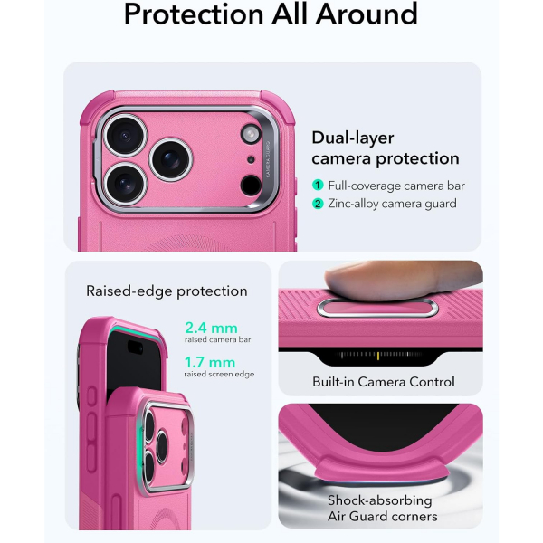 ESR Apple iPhone 17 Pro Cyber Klf -Pink