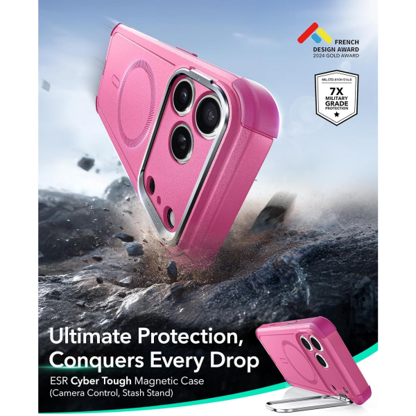 ESR Apple iPhone 17 Pro Cyber Klf -Pink
