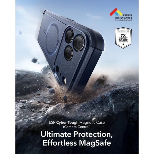 ESR Apple iPhone 17 Pro Cyber MagSafe Klf -Cyber Navy Blue